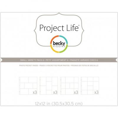 Project life photo pocket pages 3x4 variety pack